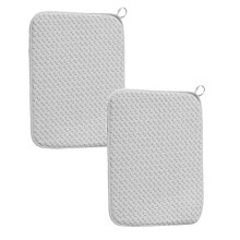 Tapis égouttoir à vaisselle en microfibre, lot de 2, 60 x 45 cm