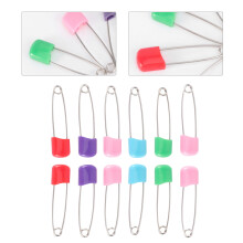 Baby Cloth Diaper Safety Pins Stainless Steel Size S 12pcs