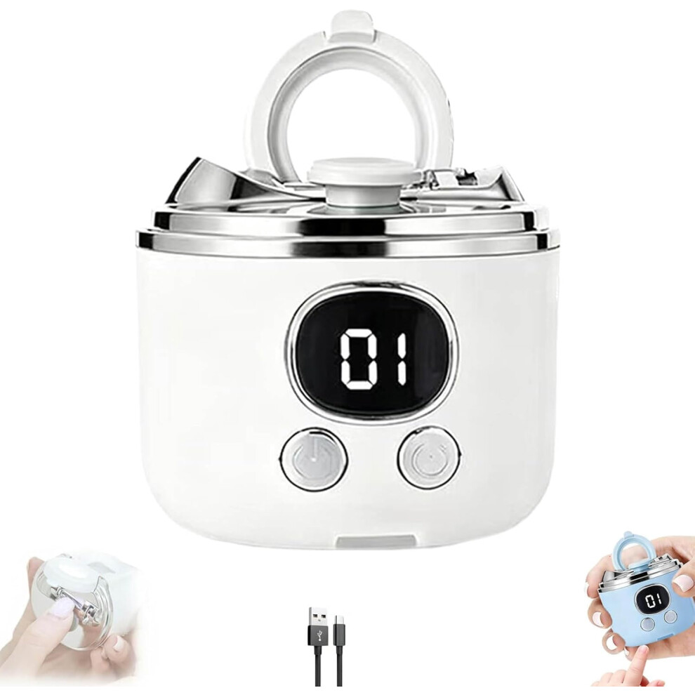 Electric Nail Clipper for Seniors with Magnifier 2-in-1