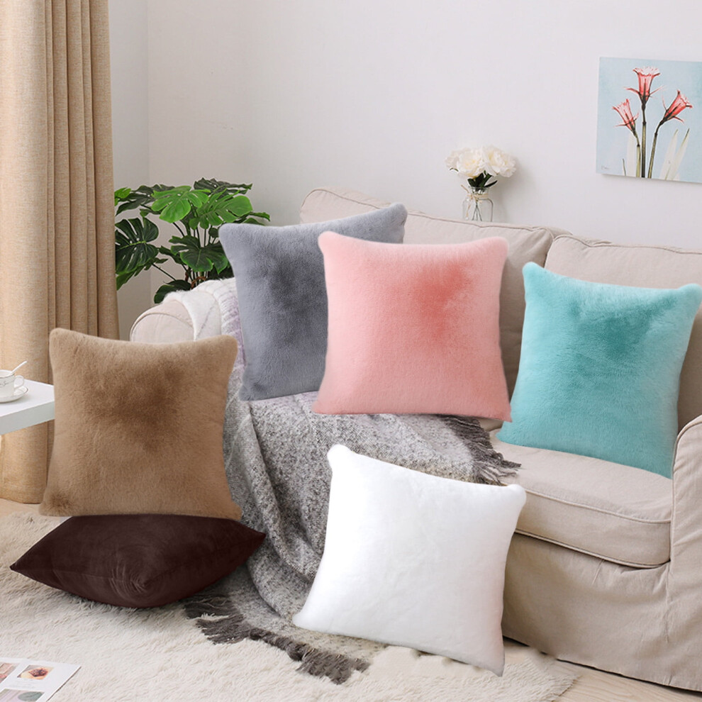 Black Velvet Sofa Pillow Set 45x45cm Cotton Lumbar Cushion