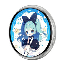 Elektronische Display Badge Slim Cyber Badge 1.7" Hd Touchscreen Afbeeldingen, Gifs Tekst Korte Video'S Weergave Zilver