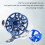 Fly Reel Lightweight Metal 53mm 50g 8
