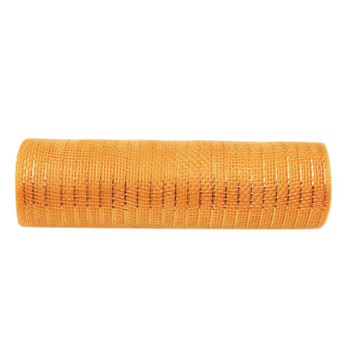 Rolo de tecido de tule laranja, 10 polegadas x 10 jardas