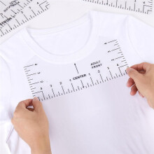 Tshirt Ruler Guide for Vinyl Alignment, T Shirt Rulers to Center Designs, Measurement Template, Sewing Supplies