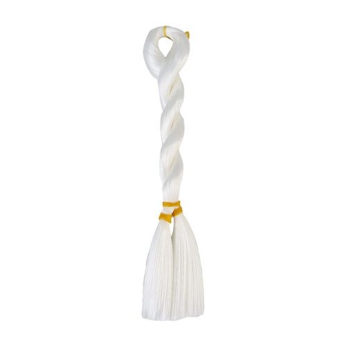 Peruca de boneca com cabelo sintético resistente ao calor, 60 cm