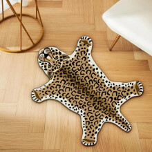 Leopardmønster badematte sklisikker 43 x 61 cm