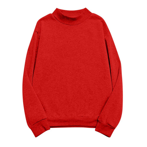 Damen-Sweatshirt mit Rundhalsausschnitt, lässig, locker geschnitten, lang 1