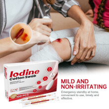 Jednorazowe waciki jodowe 100 szt. 40 ml