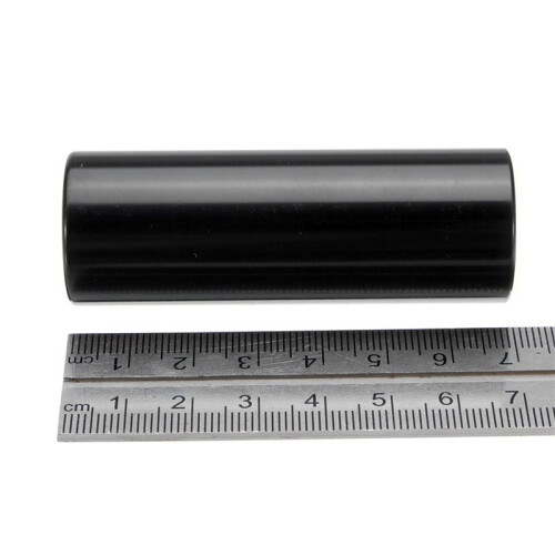 2pc Guitar Slide Black Stainless Steel Finger Knuck 2