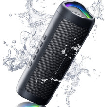 Fones de ouvido sem fio Bluetooth 5.3 com 16 horas de reprodução e classificação IPX7 à prova d'água.