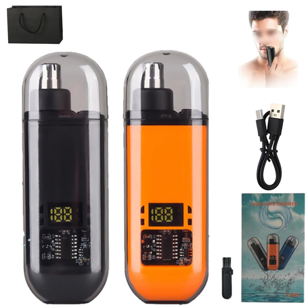 Nose Hair Trimmer Rechargeable Waterproof 2PCS