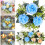 Künstlicher Rosenkerzenring, Grünkranz, 1er-Pack 4