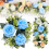 Künstlicher Rosenkerzenring, Grünkranz, 1er-Pack 5