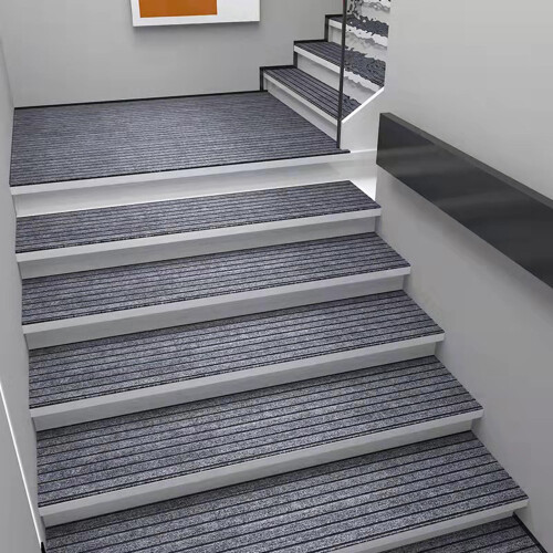 Halkfria absorberande trappsteg borstad polyester 76x20cm