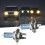 2pcs H4/HB2 9003 Warm white12V 55W 6000K Bright Light Halogen Headlight Bulb 4