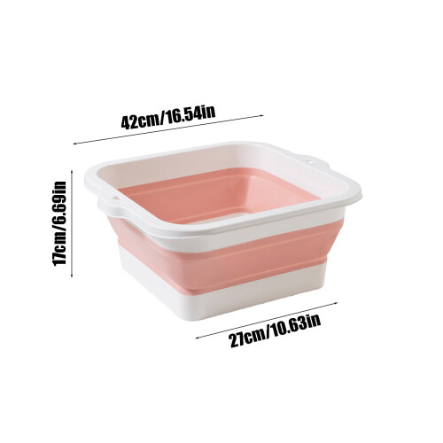 Folding Foot Bath Tub Portable Insulated Collapsible Plastic 2