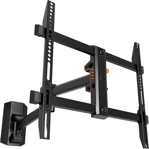 Suporte de parede giratório com movimento total para TVs de até 60 polegadas.