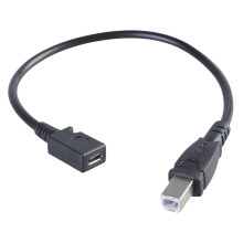 Cabo USB B para USB de 5 pinos, 29 cm, para impressoras e scanners.