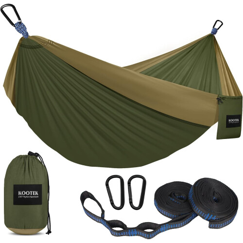 Camping Hammock 500 lbs Portable with Tree Straps and Carry