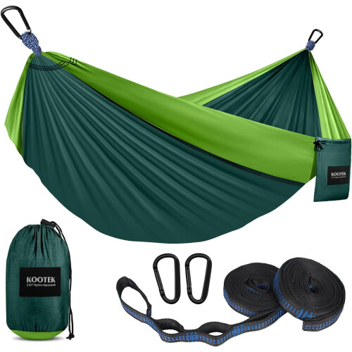 Camping Hammock 500 lbs Portable with Tree Straps and Carry
