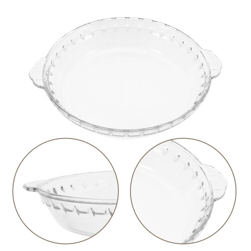 Forma de vidro resistente ao calor para torta de 23 cm (9 polegadas)
