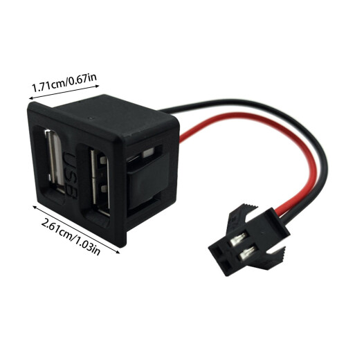 Priză de încărcare cu USB dual și pachet de conectori flexibili 2