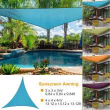Voile d'ombrage triangulaire pour terrasse, 3 m (9,84 pi)