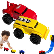 Magnetické nástěnné lezecké autíčko, červené, žluté, 1 kus