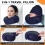 Μαξιλάρι ταξιδιού με κουκούλα Memory Foam Navy 1 τεμ. 2