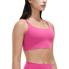 Reggiseno sportivo da donna imbottito con spalline e scollo quadrato, 1 o 3 pezzi