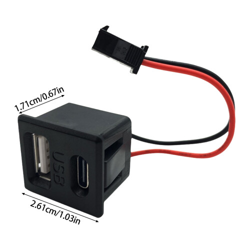 Sada nabíjacích portov USB a USB-C3-Pack 2