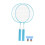 Kids Badminton Racket Set Lightweight Beginner Outdoor 4
