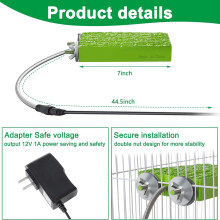 Heated Bird Perch for Parrots and Small Pets 12V