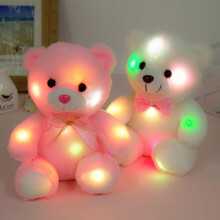 LED Teddybeer Pluche Speelgoed Lichtgevend in het Donker 1 stuk