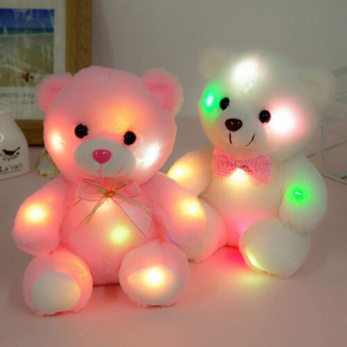 Bréagán Plush Béar Teidí LED Lonrúil sa Dorchadas 1 phíosa