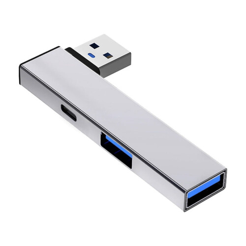 Tragbarer USB 3.0-Hub mit USB-C- und 2 USB-A-Anschlüssen 2