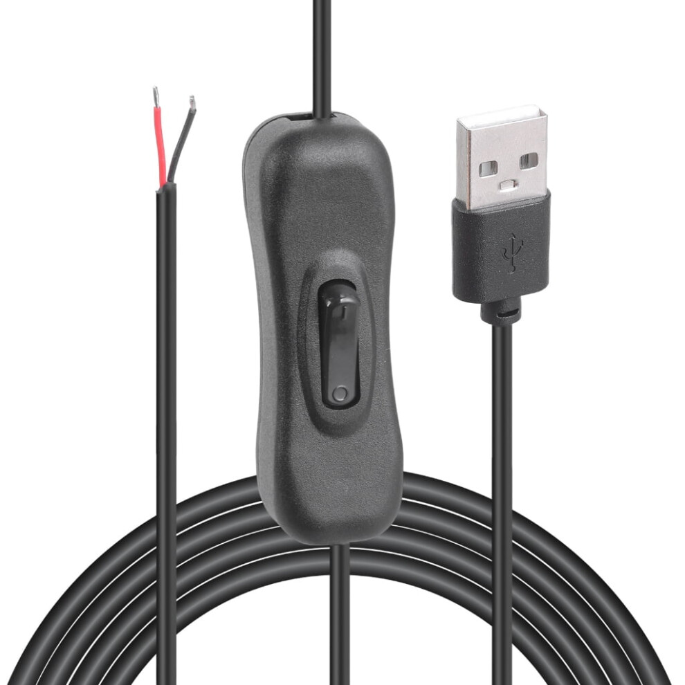 Usb Power Pigtail Cable 5V Male To 2-Pin Bare Wire 974856819430