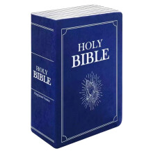 Polštář ve tvaru Bible modrý 33x21x9,5 cm