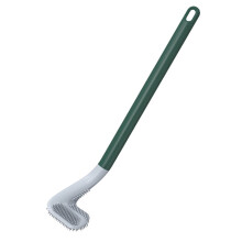 Cepillo para inodoro con cabezal angular para limpiar las esquinas.