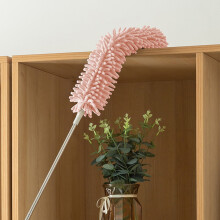 Plumeau rétractable pour hauts plafonds, 250 cm (98 pouces), rose