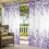 Cortinas exteriores estilo granja impermeables de eucalipto morado 5