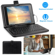 Tablet toetsenbordhoes van PU-leer, 7,9 inch