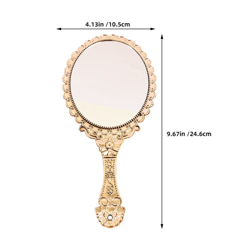 Retro Handheld Mirror for Women with Long Handle 1