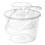Stevige, transparante plastic emmer met handvat (1 set) 1