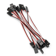 Servo-Verlängerungskabel Futaba JR Stecker auf Stecker 10 cm 10 Stück