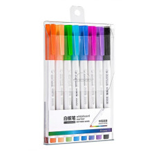 Raderbara whiteboardpennor i färgglatt set med 8 delar