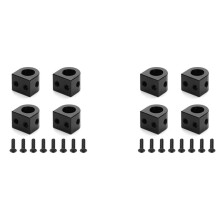 8X LCG Centro di Gravità Inferiore Corpo Nel Metallo Post Mount per 1/10 RC Crawler Car Axial SCX10 I II III Capra Aggiorna Parti,A