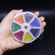 Fly Tying Glass Beads Set 3500 pcs 7 colors