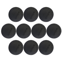 Coussinets antidérapants en silicone noir pour fond de gobelet (10 pièces)