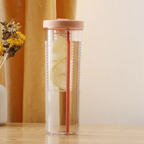 Átlátszó vizespalack szűrővel, PC180ml